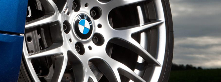 oem wheels made of alloy on bmw car