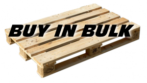 pallet with buy in bulk text