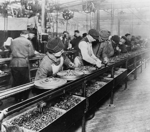 1913 Ford Assembly Line