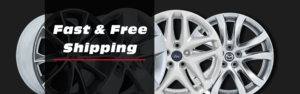 Fast and Free shipping with 4 Rims standing up